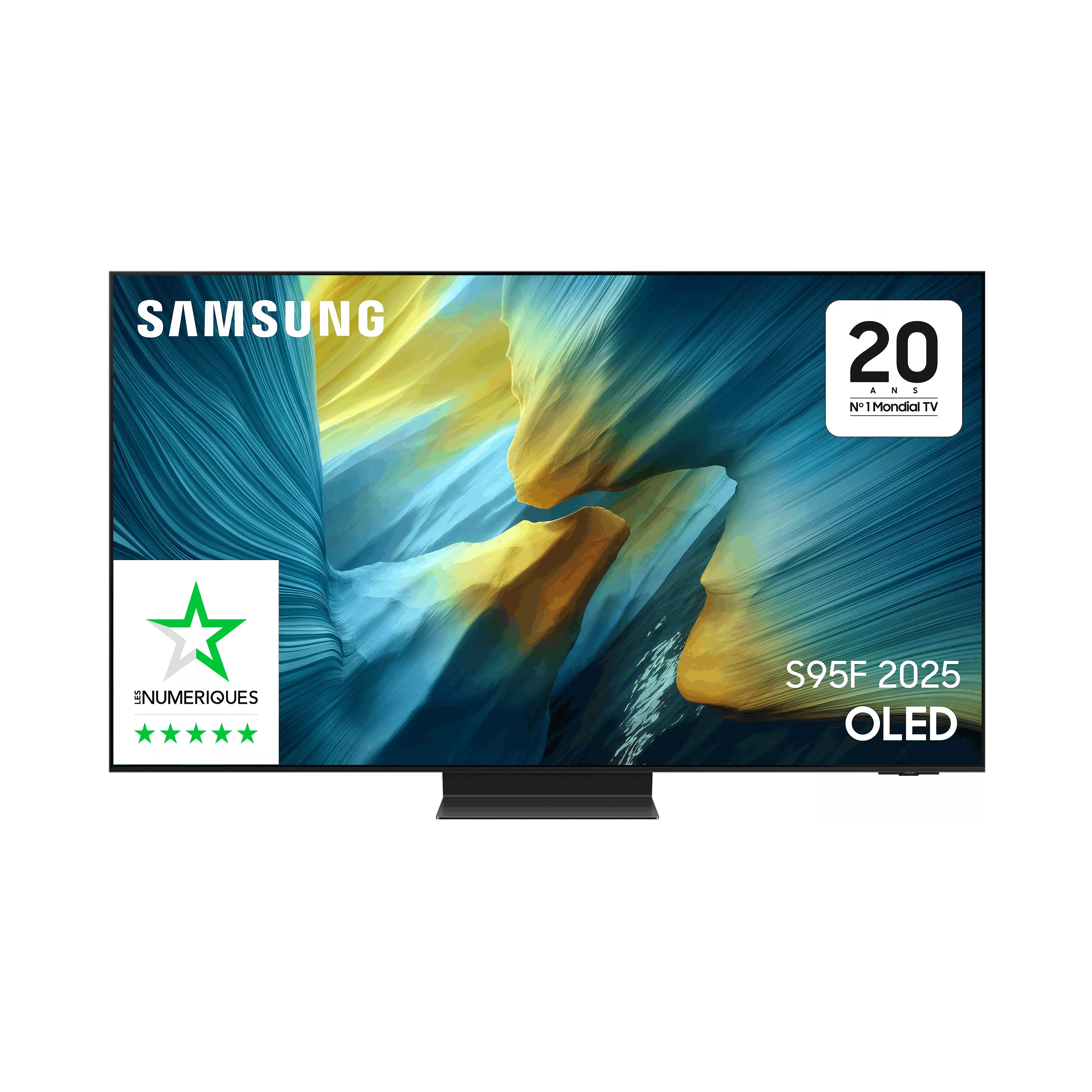 Samsung TV AI OLED 83” TQ83S95F – 4K, sans reflet, Smart TV