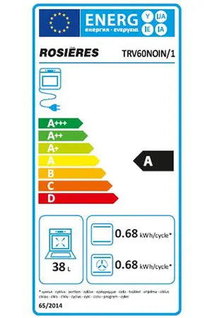 Combiné four lave-vaisselle ROSIERES TRV60NOIN/1 - TRIO 3 EN 1