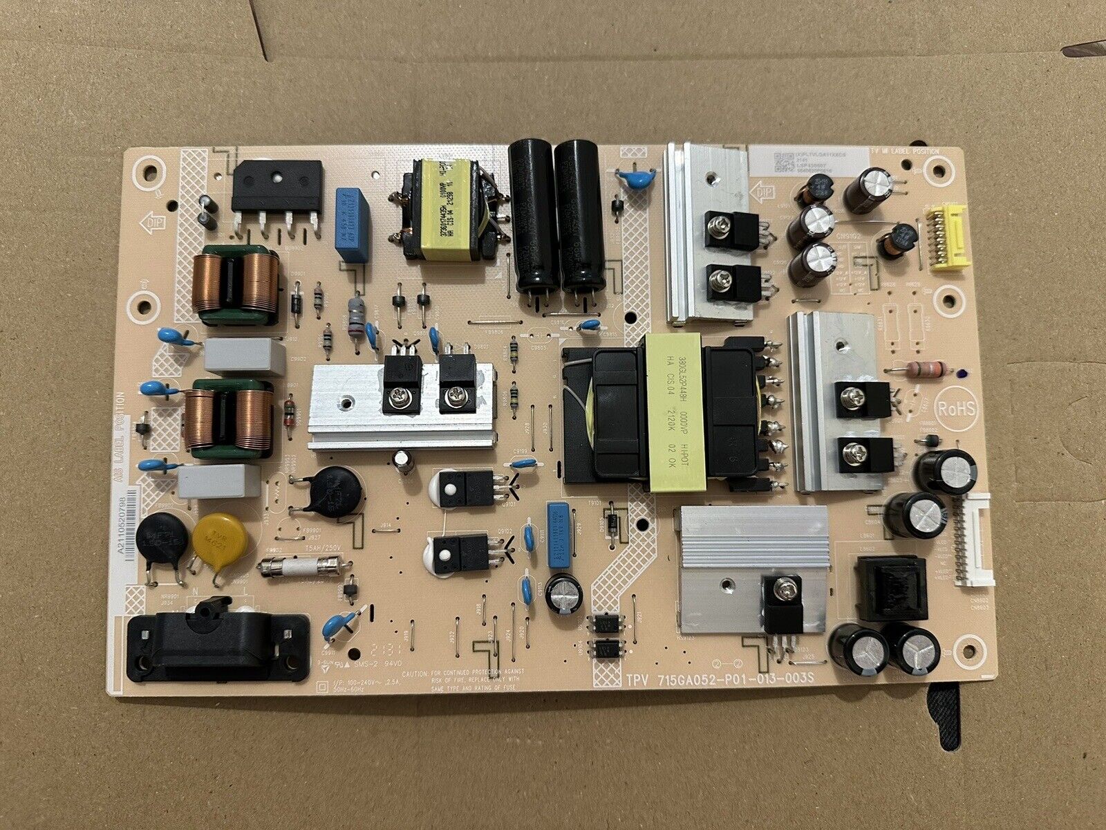 Puissance d'alimentation TV Philips 43pus8057/12